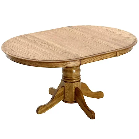 Single Pedestal Round Dining Table